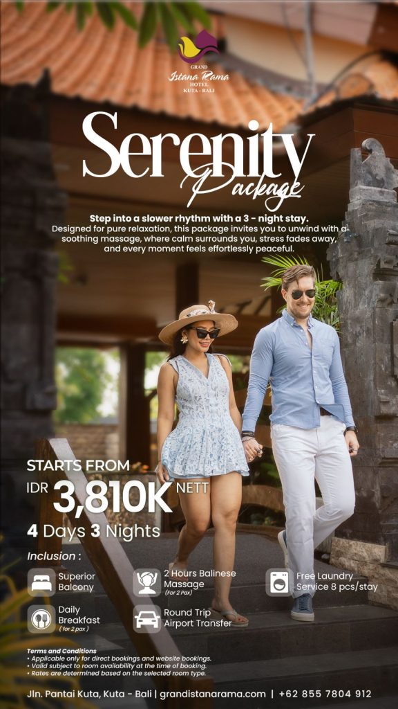Serenity Package portrait Grand Istana Rama Kuta Bali